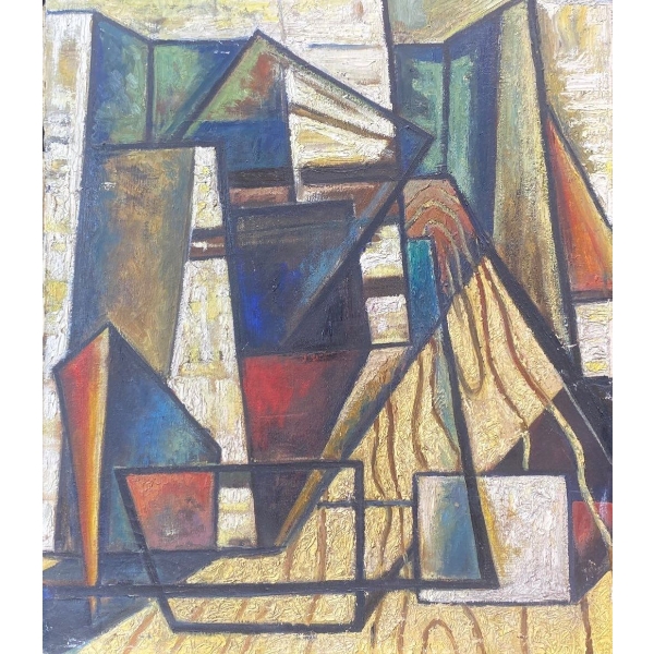D.D. Barry "Abstract" Oil Painting