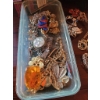 Image 2 : Costume Jewelry Lot with Necklaces, Brooches, and Accessories