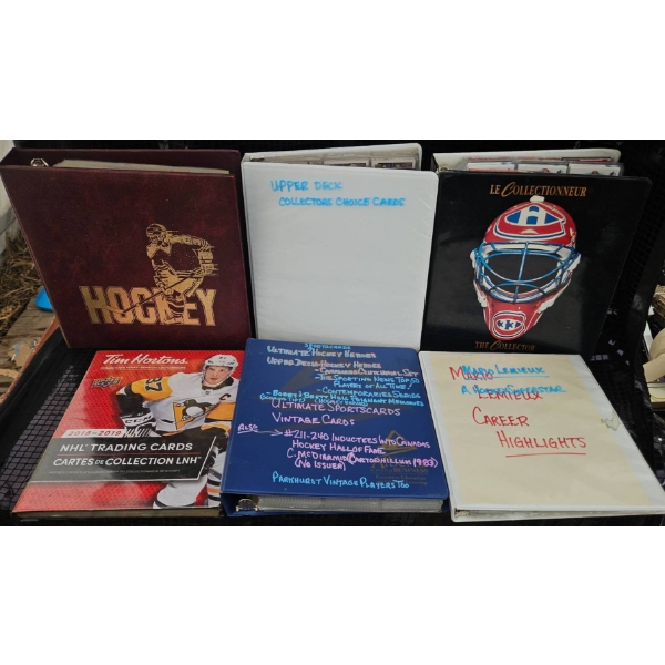 NHL Hockey Trading Cards in Multiple Binders