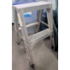 Image 1 : Utility Items Including Storage Bins, Aluminum Step Stool, and Folding Chair
