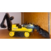 Image 2 : Vintage Tonka Heavy Duty Excavator Toy w/ Collectable Dinky Cars 