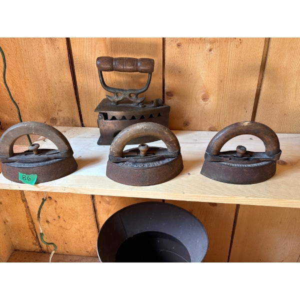 Collection Of Antique Irons 