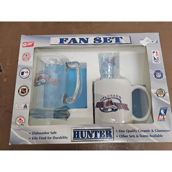 NHL Licensed Calgary Flames and Colorado Avalanche Fan Mug Sets