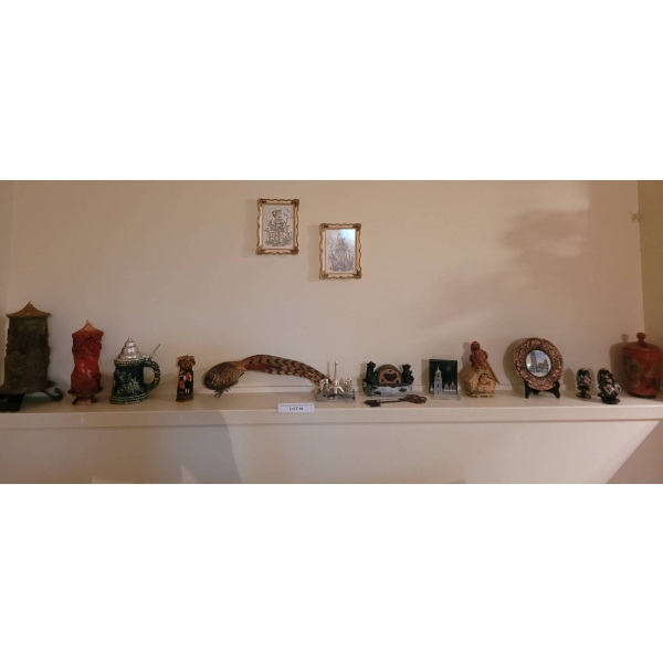 Home Decor Items Including Decorative Figurines, Artwork, and Collectibles