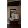 Image 5 : Space Saver Black Velvet Hangers w/ Vintage Magazine Rack & Assorted Decor