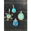 Image 1 : Collection of Blue Stone Pendants 