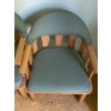 Image 6 : Set of 5 Green Chairs Width 20" Depth 22" Hight 32"