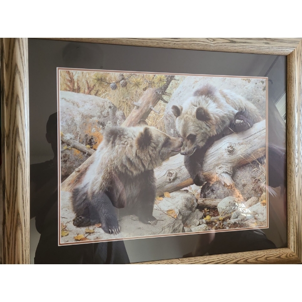 Alaska Chat by Carl Brenders Ltd Edition Print 329/650 33 1/2 w 27 h