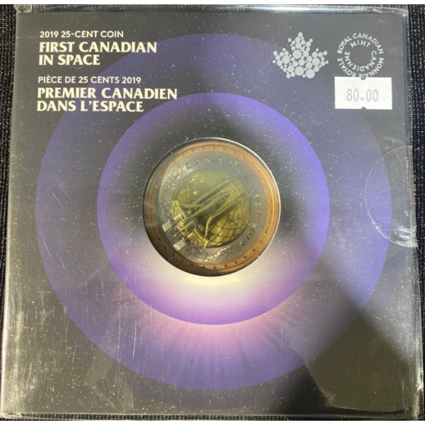 2019 25-Cent Coin First Canadian In Space
