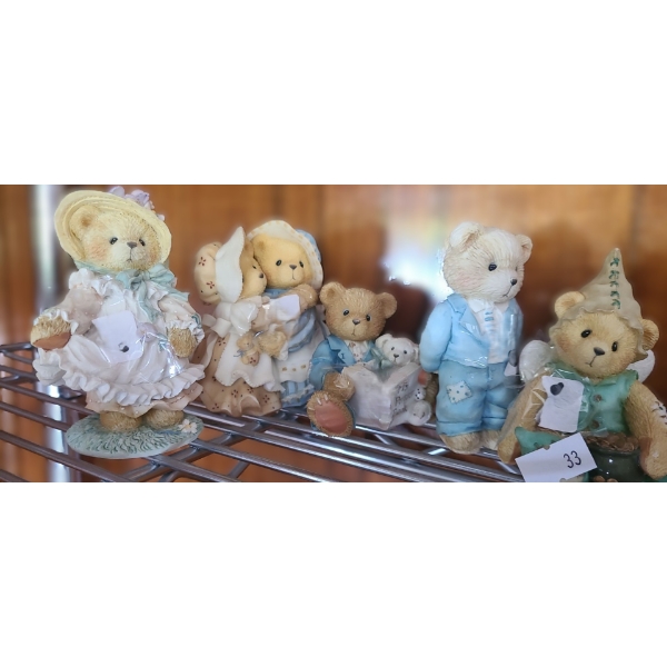 Cherished Teddies-Hope, Haley and Logan, Father is a Bearer of Strength,Christian,Ryan- Tallest: 4 T