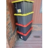 Image 2 : NEW 4 Heavy Duty 102L Storage Totes w/ Assigned Lids 