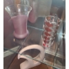 Image 3 : Assorted Vases, & other Glassware.  Tallest Glass w Stiral Stem 13 h