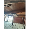 Image 3 : Antique Large round Sold Dark wood Table 