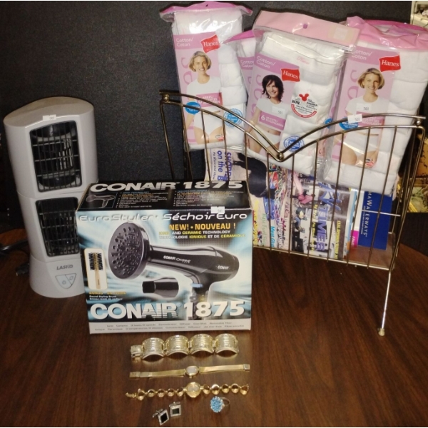 NEW Personal Care Products Ladies Panty Packs XL Blow Dryer/Diffuser Gold Toned Costume Jewels & Mor