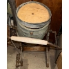 Image 3 : Antique Rotating Pedal-Operated Barrel-Style Butter Churn