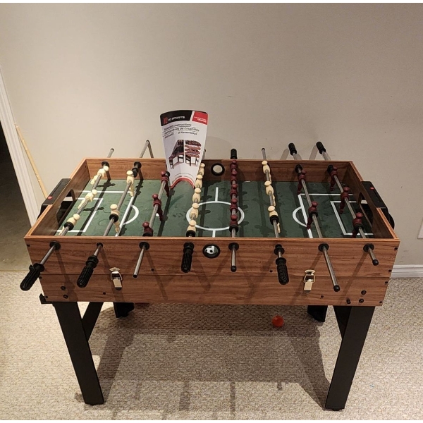 MD Sports 4-in-1 Combo Game Table- 48" Length - FuseBall, Pool, BasketBall, Hockey, Ping Pong