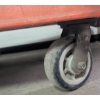 Image 4 : Industrial Steel Platform Cart with Top Shelf and 6 Wheels