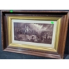 Image 1 : Framed Historical Scene Artwork Print, 12x17 inches
