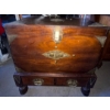 Antique Metal Dresser/Chest w/ Intricate Brass Accents - 30W, 34T 