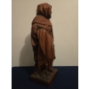 Image 6 : Wooden Hand Carved Religious Monk (Cracked Down the Side) - 7W, 5D, 16T 