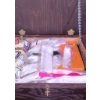 Image 4 : Stainless Steel Coffee Urn, Blender, and Wooden Storage Box Set