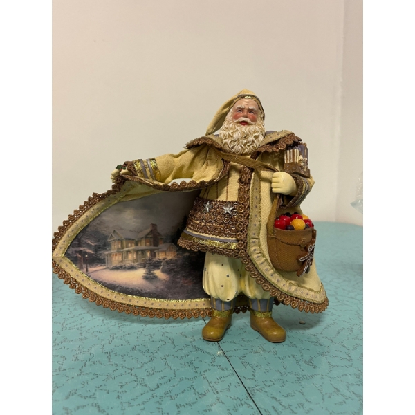 Thomas Kinkade Old World Santas Portrait Figure #4. Made by The Ashton-Drake Galleries