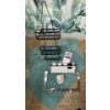 Image 1 : Bathroom Must Haves - Botanical Shower Curtain Memory Foam Bath Matts Black Shower Caddy & More
