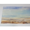 Image 3 : Tranquil Artist Signed Original Landscape Watercolor, Framed. - 21.5'W x 10.5"H Before Frame