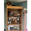Image 2 : wood cabinet with a number of collectables pictures picture frames. Also sold this one lot.
Includin
