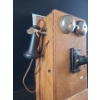 Image 3 : Vintage Wooden Wall Crank Telephone