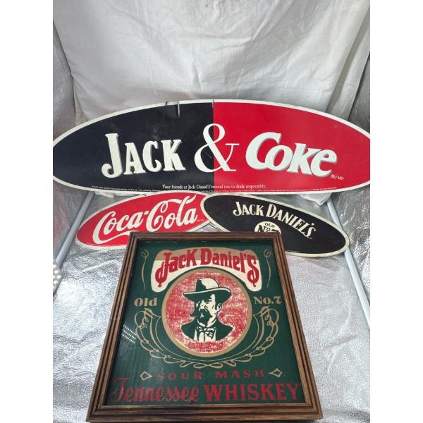 Vintage Jack Daniels & Coca-Cola Signs