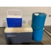 Image 2 : Camp Gear Lot Including Coolers, Propane Stoves and Water Containers