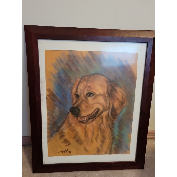 AW Canine Portrait 19x23 Golden Retreiver