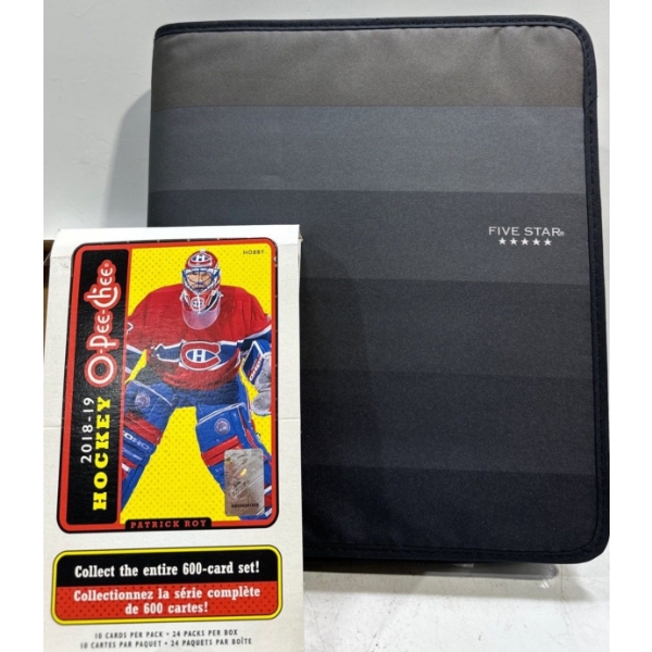 Binder of O-Pee-Chee 2018/19 Collector Hockey Cards