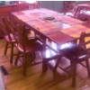 Image 2 : Vilas Made in Canada Solid Wood Extendable Dining Table with Six Chairs