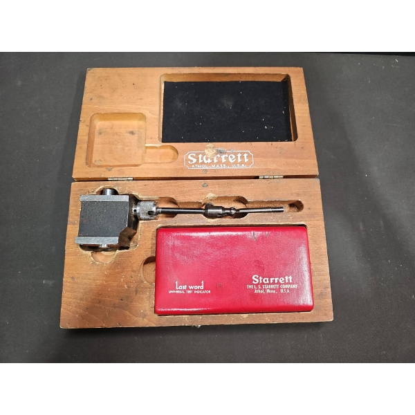 Starrett Last Word Dial Test Indicator Set with Wooden Case
