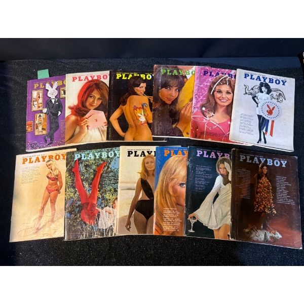 Playboy Magazines from 1967-1969