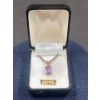Image 7 : Genuine Amethyst Necklace With Gold Coloured Chain