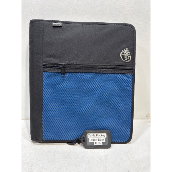 Binder of Upper Deck 06-07 Hockey Cards