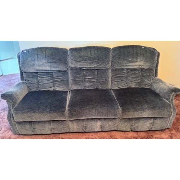 Three Seat Sofa w/ Reclining Feature 52 w, 32 d, 32 h