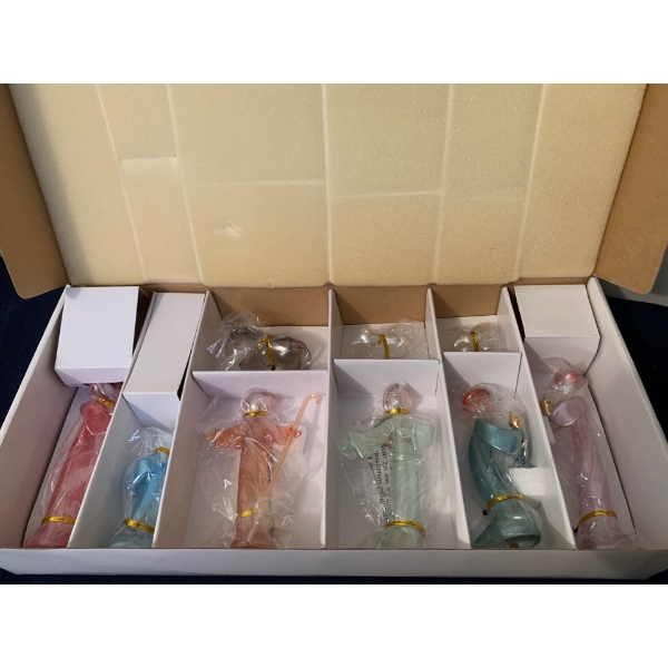 Glass Nativity Set New in Box - 6T 