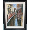 Image 1 : Painting of River & Buildings (27" X 19") 