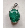 Image 2 : 2.8 g Certified Silver Emerald gemstone Pendant ($9,832 Appraisal)