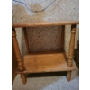 Oak Two Tier End Table 18x13x20