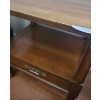 Image 2 : Malcolm Vintage Pair of Wooden Night Stand w Bottom Storage Drawer & Shelf.  23 w, 17 l, 24 h