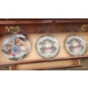 Image 22 : Buffet & Hutch Set With Collector Plates, Mirrored Curio, and Lighting