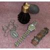 Image 1 : Antique Fragrance Diffuser w/ Mother of Pearl Bracelet, CG Quartz Stainless Steel Watch  & More 