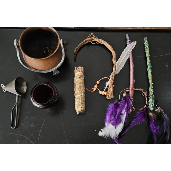 Various Ceremonial Smudging Materials