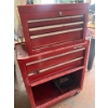 Image 2 :  red rolling two piece tool box with all consents