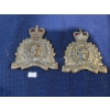 Image 1 : Pair of Large Brass RCMP Crests
